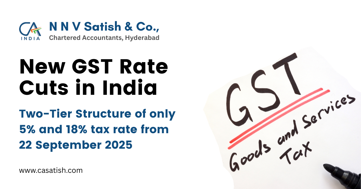 Read more about the article New GST Rate Cuts in India: Two-Tier Structure of 5% and 18% from 22 September 2025